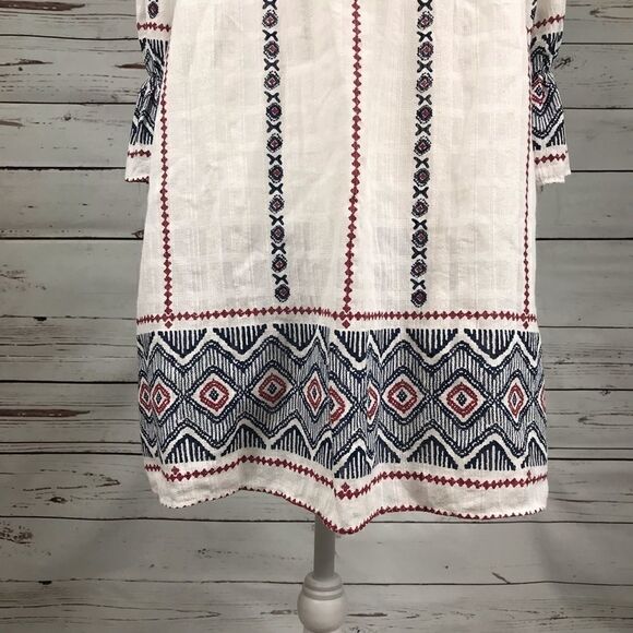 Paper Heart Striped Boho Tunic dress Size Medium - Picture 4 of 8